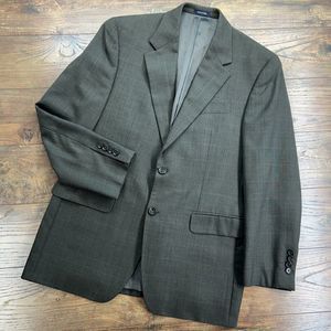 Ralph‎ Ralph Lauren RRL Mens 39R Brown Plaid Suit Jacket 100% Wool